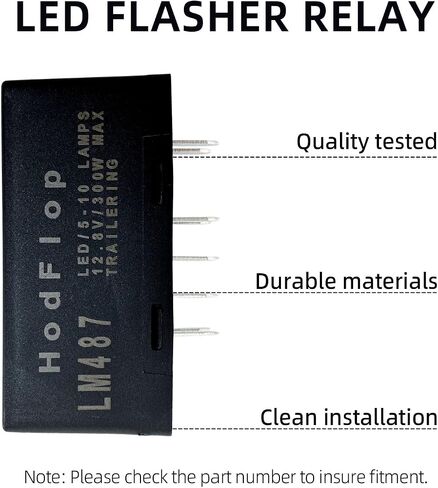 Hodflop LM487 10383321 LED مرحل فلاش LED تحذير الانعطاف إشارة المتعري لكاديلاك تشيفي جي إم سي هامر 2003-2007 إصلاح LED فرط فلاش 10 دبوس 15231201 15764135 in Saudi Arabia