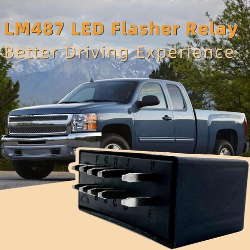 Hodflop LM487 10383321 LED مرحل فلاش LED تحذير الانعطاف إشارة المتعري لكاديلاك تشيفي جي إم سي هامر 2003-2007 إصلاح LED فرط فلاش 10 دبوس 15231201 15764135 in Saudi Arabia