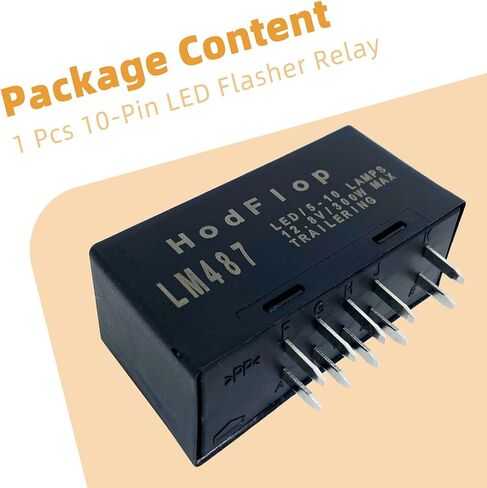Hodflop LM487 10383321 LED مرحل فلاش LED تحذير الانعطاف إشارة المتعري لكاديلاك تشيفي جي إم سي هامر 2003-2007 إصلاح LED فرط فلاش 10 دبوس 15231201 15764135 in Saudi Arabia
