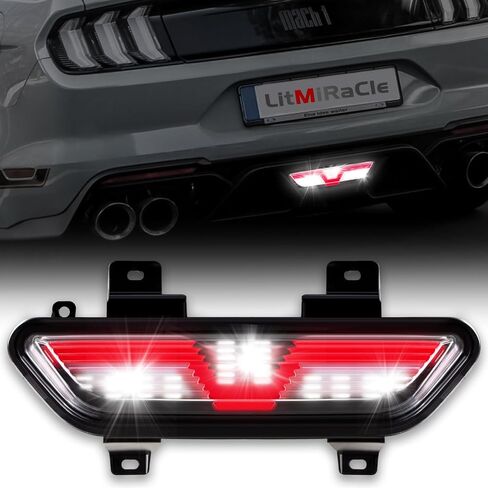 LitMiRaCle ضوء احتياطي لفورد موستانج، LED مركز وقوف السيارات ضوء أحمر أنبوب ضوء الفرامل الثالث عكس الضوء الخلفي تشغيل مصباح احتياطي لفورد موستانج 2015 2016 2017 الملحقات (1PCS) in Saudi Arabia