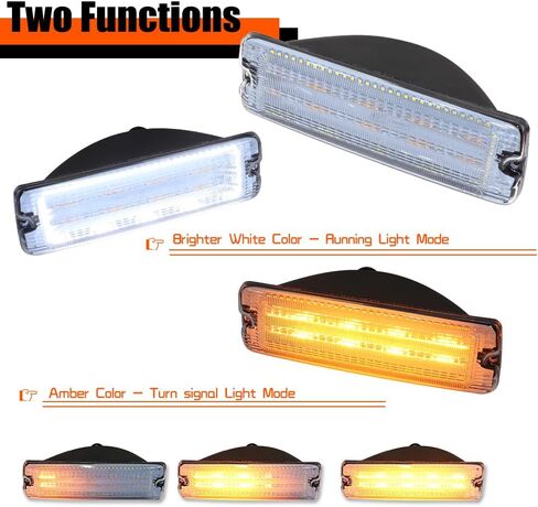 Tonsya لـ 1991 1992 1993 دودج D150، D250، D350، W150، W250e، W350 Ramcharger، 1991 دودج D150S، W150S، مصابيح إشارة الانعطاف الأمامية، عدسات شفافة #55026085، 55026084 in Kuwait