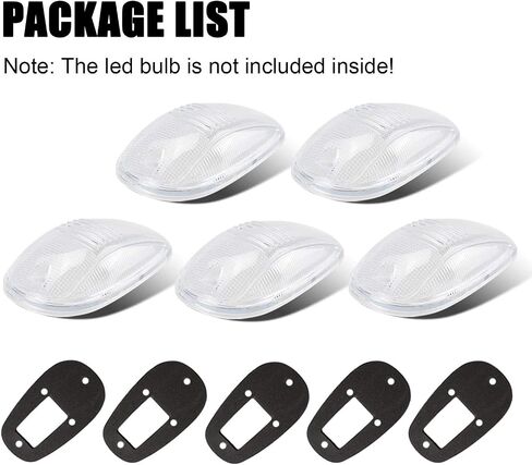 T10 W5W 194 LED Bulbs Sockets Pre-wired Connector Wiring Wire Harness for Cab Marker Lights (Pack of 5) in Saudi Arabia
