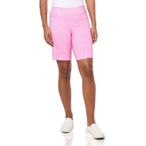 SLIM-SATION Women's Pull-on Print Short with Pockets