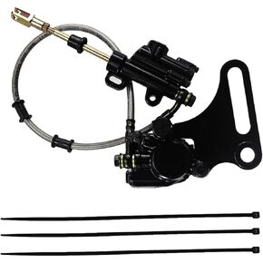 PRO BAT 15mm Rear Brake Assembly Master Cylinder Caliper Replacement for Coolster SDG SSR 107 110 125 I BK12, Black