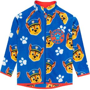 Paw Patrol Jacket | Boys Fleece Zip Up Jacket | Chase Cozy Jacket For Boys