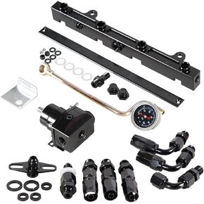Fuel Line System Kit K-Series K-Swap Tucked Compatible with Civic Integra AN6 K20 K24 DC2 EG EK After-Market Parts