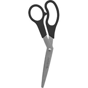 Westcott® All-Purpose Value Stainless Steel Scissors, 8", Bent, Black