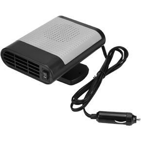 Window Demister, 12V Car Portable Electric Window Heater Heating Dryer Windshield Fan Defroster Demister (Grey)