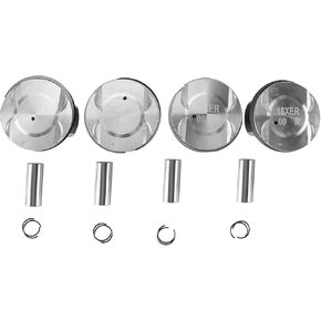 4PCS Piston & Rings Kit Replacement for 2011 2012 2013 2014 2015 2016 2017 2018 Sonic Cruze Astra 1.8L 2H0 F18D4 Replace 55567934 25192330 55576442 Engine Piston & Piston Pin w/Piston Ring Set
