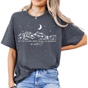 If The Stars were Made to Worship So Will I T-Shirt - Jesus Shirt Christian Tee Tops - Mountain Design Apparel