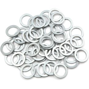 50pcs Engine Oil Crush Washers Drain Plug Gaskets 16mm ID. 22mm OD. for Car Item Replacement