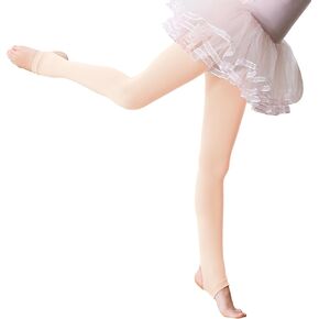 Zando Girls Stirrup Tights for Girls Stretchy Dance Tights for Ballet Gymnastics School Dance Tights for Girls 3-15 Years