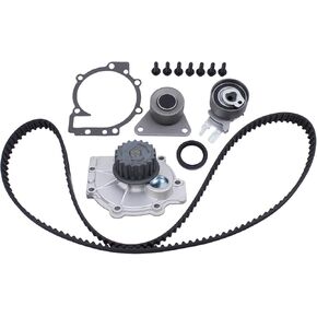 ApplianPar Water Pump and Timing Belt Kit Tensioner Idler Roller for Volvo C70 V70 S40 XC70 XC90 2.3L 2.4L 2.5L 2001-2013