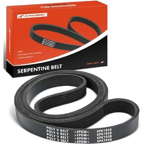 A-Premium Engine Serpentine Drive Belt Compatible with Dodge, Chevrolet, Chrysler, Volkswagen, Infiniti & Ram Cars - Grand Caravan, Journey, Avenger, Camaro, Town & Country, 200, Routan, Q45, C/V