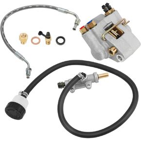 M MATI Rear Brake Caliper & Master Cylinder & Hose Line for Polaris Sportsman 500 335 Diesel 455 Worker 335 500 1998 1999 2000 1910301 1930818 1910441 1910305 1910366 1930819 1930851