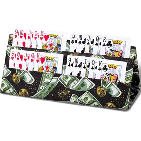 Playing Card Holder for Bingo Pull Tabs Card Holders for Canasta Poker Bridge Cards Bingo Card Holder for Pull Tabs Gambling Tickets Casino Bingo Game Accessories Gifts Prizes for Bingo Lovers Players