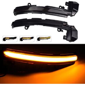 LED Dynamic Turn Signal Light ，Side Mirror Sequential Lamp Indicator Blinker for Jaguar XE XF XJ F-TYPE XK XKR I-PACE X760 X351 (Yellow)