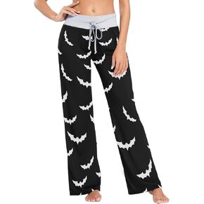Women's Comfy Casual Lounge Pants Drawstring Palazzo Wide Leg Pajama Pants