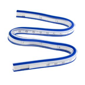 20Inch Ruler Flexible Curve Template Double Side Ruler for Engineering Drawing Garment Design Sewing