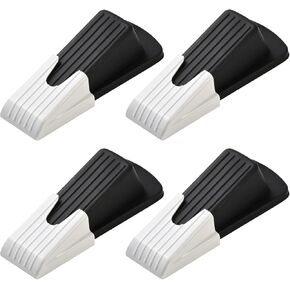 Door Stopper, Door Stops, Doorstopper, Rubber Door Stopper, Sturdy、Non Slip, Stackable for Use, Works on All Floor Types, Equipped with Self-Adhesive Storage Box for Easy Storing