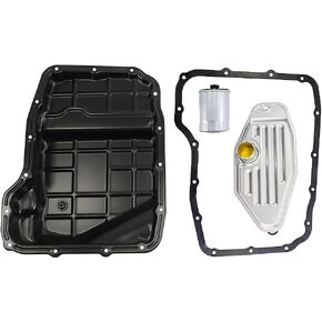 Transmission Oil Pan Kit with Trans Oil Filter Compatible with Dodge Dakota Ram 1500 2500 3500 Compatible with Jeep Commander Grand Cherokee Liberty Replaces 265-817 5013470AC 5179267AC 103330 4799607
