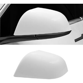 Compatible with Tesla Model 3 Right Passenger Side Mirror Cap Cover 2017 2018 2019 2020 2021 2022 2023 2024,Side View Mirror Cover Replacement for Model 3, Glossy Black Rearview Mirror Cover