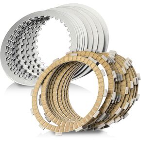 Twin Cam Extra Clutch Friction Steel Plates 19pcs Clutch Kit Compatible with Harley 1999-2017 Softail Dyna Touring Trike Models,1998-1999 Evolution 1340