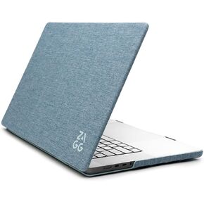 ZAGG MacBook Protection MacBook Pro 14-inch M4/M3/M2/M1 Case - Fabric Finish, Two-Piece Hard Shell Snap-on Cover, Lightweight, Durable Protection, Scratch-Resistant, Non-Slip Rubberized Grips, Gray
