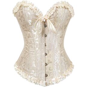 Grebrafan Plus Size Overbust Corset Classic Bustier Bodyshaper Top
