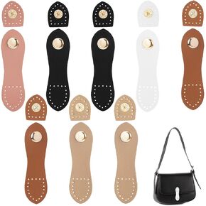 8 Sets Leather Snaps and Fasteners Kit Magnetic Closures for Purses Snap Buttons for Clothes Purse Making Supplies for Diy Craft Sewing Accessories Wallet Bag Making Supplies(5 Colors)