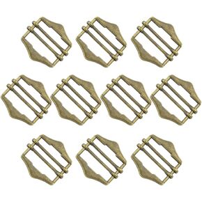 EXCEART Vest Buckle Slide Adjuster Clasp 10Pcs Metal Buckle Adjustable Webbing Strap Release Buckle Suit Vest Buckle Metal Zinc Alloy Slider