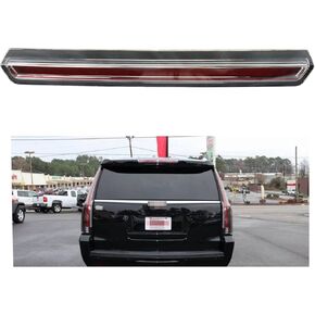 YHB Center High Mount Stop Light & 3rd Brake Light Compatible with 2015-2020 Cadillac Escalade Escalade ESV 22803028 923-117 - High Mount Stop Lamp Clear Red