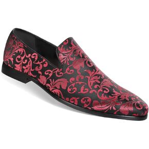 حذاء رجالي كلاسيكي من Cloudstyle حذاء بدون كعب أنيق مزين بالزهور من الساتان سهل الارتداء للحفلات الراقصة in Kuwait