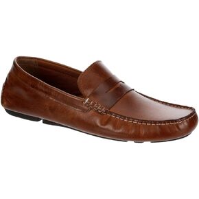 Franco Fortini Daven Penny - Men's Slip-On Moc Toe Dress Leather Penny Loafer