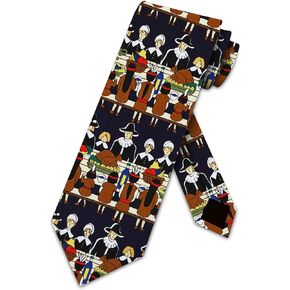 Three Rooker Thanksgiving ties pilgrims indians