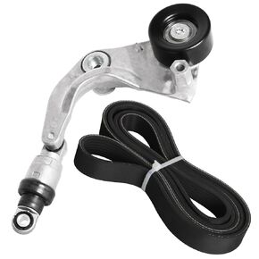 90K-39077 Complete Serpentine Belt Tensioner Pulley Assembly Drive Component Kit Fit for Honda Civic 2007-2011 1.8L L4 Replace 39077 7K852