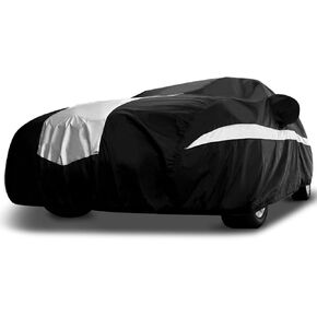 Titan Stingray Car Cover - Multi-Layer All Weather Protection for Sedans 186-202". Waterproof, UV Blocking, Scratch Resistant. Drivers Side Zippered Access.