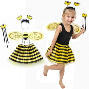 Fairycece Bee Costume Toddler Kids Girls Bumble Bee Halloween Accessories