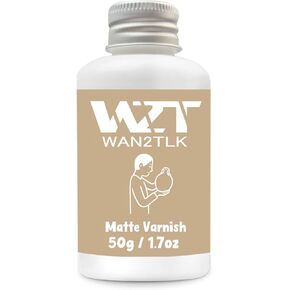 50ml Air Dry Clay Glaze, Clear Clay Varnish for Air Dry Clay Pottery, Waterproof and Scratch Resistant, Design for Air Dry Clay (Gloss Varnish)
