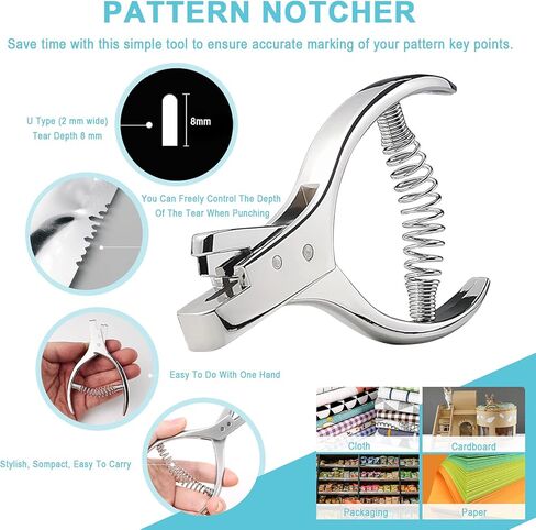 مجموعة أدوات الخياطة الجلدية المكونة من 9 قطع من Cimeton تتضمن 4 قطع أداة خياطة عجلة التتبع الملونة، 4 قطع طباشير خياط، نقش نمطي، خدش للقماش الورقي الجلدي in Kuwait