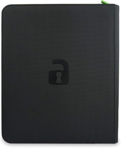 مجلد بسحاب Vault X Premium Exo-Tec XL - مجلد ألبوم بطاقات التداول مقاس 12 جيبًا XL - مجلد جيب تحميل جانبي 624 لـ TCG (أزرق) in Kuwait