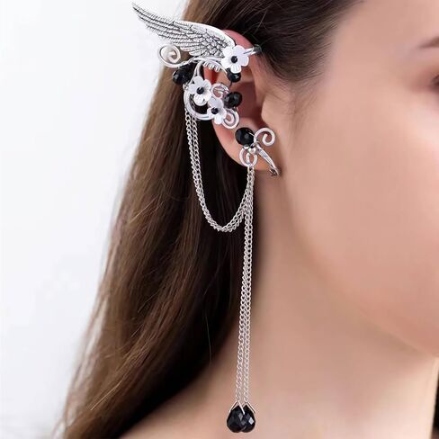 Fairy Elf Ear Cuffs for Women, Renaissance Fairy Costume Accessories for Women Halloween Cosplay Party in Saudi Arabia