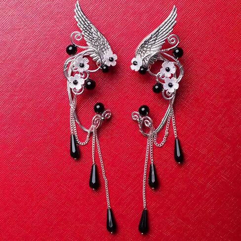 Fairy Elf Ear Cuffs for Women, Renaissance Fairy Costume Accessories for Women Halloween Cosplay Party in Saudi Arabia