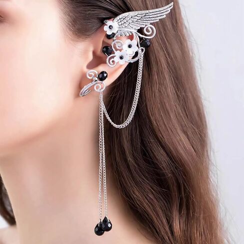 Fairy Elf Ear Cuffs for Women, Renaissance Fairy Costume Accessories for Women Halloween Cosplay Party in Saudi Arabia