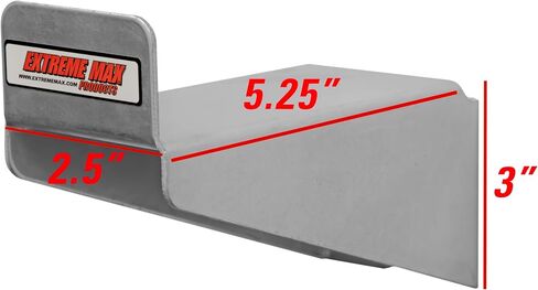 Extreme Max 5001.6649 Wall-Mount Aluminum Single Helmet Hook for Enclosed Race Trailer, Shop, Garage, Storage - Silver in Saudi Arabia