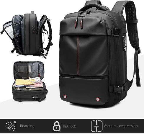 Vacpack Backpack Airback Travel Laptop Hiking Waterproof Anti Theft Carry on Flight with Pump for Men in Saudi Arabia