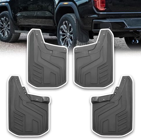Mud Flaps Compatible with 2023 2024 GMC Canyon with Fender Flares Mud Guard for Trucks 4pcs Splash Guards in Saudi Arabia