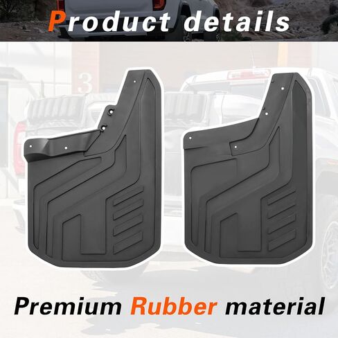 Mud Flaps Compatible with 2023 2024 GMC Canyon with Fender Flares Mud Guard for Trucks 4pcs Splash Guards in Saudi Arabia