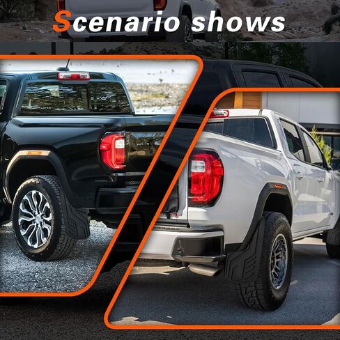Mud Flaps Compatible with 2023 2024 GMC Canyon with Fender Flares Mud Guard for Trucks 4pcs Splash Guards in Saudi Arabia