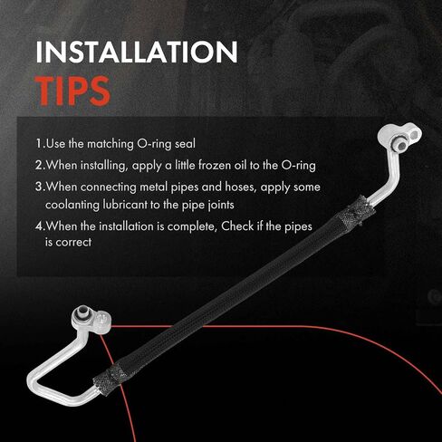 A-Premium A/C Discharge Line Hose Assembly Compatible with Chrysler 300 2014-2021, 300 2014, Dodge Challenger Charger, Compressor to Condenser in Saudi Arabia